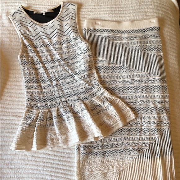 RACHEL Rachel Roy Dresses & Skirts - Rachel Roy white crochet line skirt and top